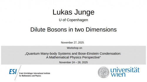 Preview of Lukas Junge - Dilute Bosons in two Dimensions