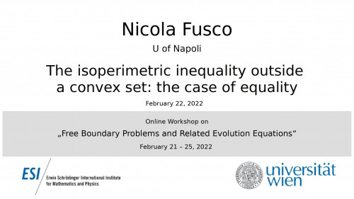 Preview of Nicola Fusco - The isoperimetric inequality outside a convex set: the case of equality