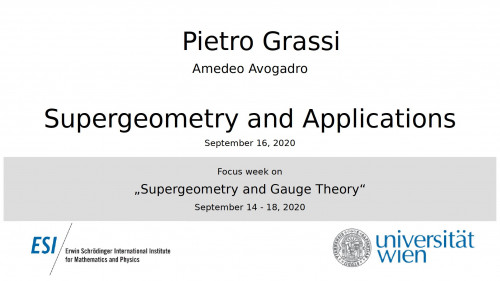 Preview of Pietro Grassi - Supergeometry and Applications