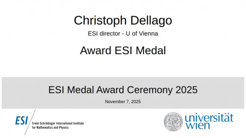 Preview of ESI Medal Award Ceremony 2025 - Award ESI Medal