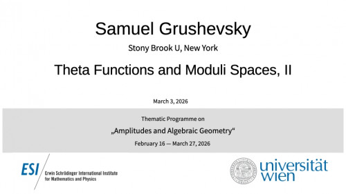 Preview of Samuel Grushevsky - Theta Functions and Moduli Spaces, II