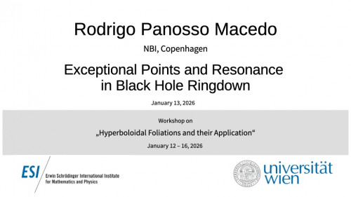 Preview of Rodrigo Panosso Macedo - Exceptional Points and Resonance in Black Hole Ringdown