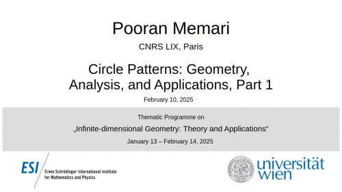 Preview of Pooran Memari - Circle Patterns: Geometry, Analysis, and Applications, Part 1