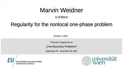 Preview of Marvin Weidner - Regularity for the nonlocal one-phase problem