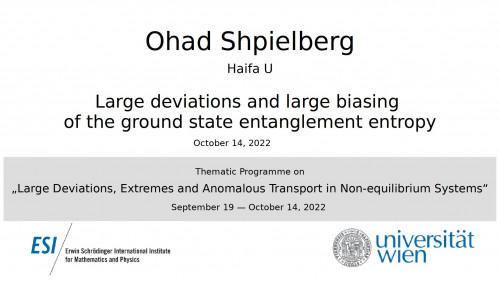Preview of Ohad Shpielberg - Large deviations and large biasing of the ground state entanglement entropy