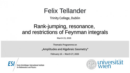 Preview of Felix Tellander - Rank-jumping, resonance, and restrictions of Feynman integrals