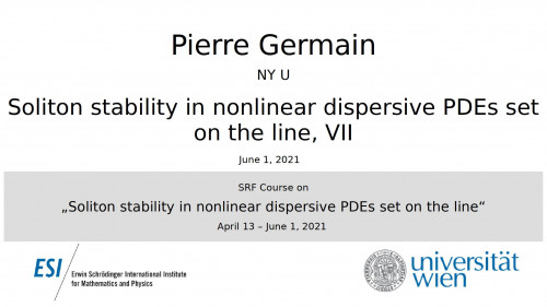 Preview of Soliton stability in nonlinear dispersive PDEs set on the line, VII