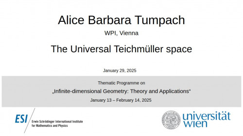 Preview of Alice Barbara Tumpach - The Universal Teichmüller space