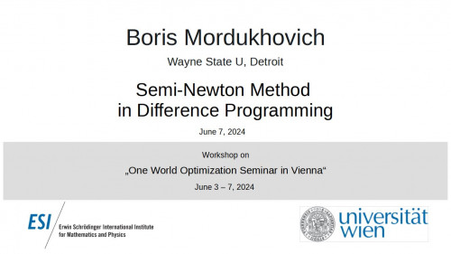 Preview of Boris Mordukhovich - Semi-Newton Method in Difference Programming