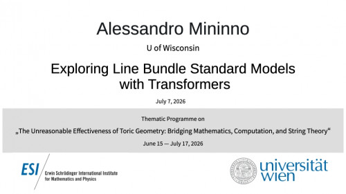 Preview of Alessandro Mininno - Exploring Line Bundle Standard Models with Transformers