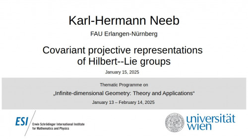 Preview of Karl-Hermann Neeb - Covariant projective representations of Hilbert--Lie groups