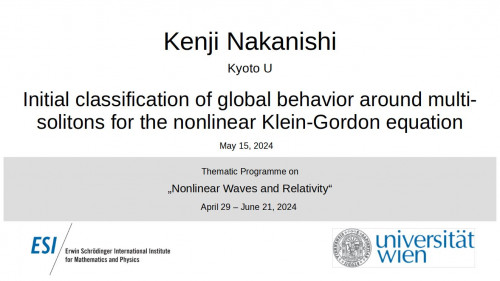Preview of Kenji Nakanishi - Initial classification of global behavior around multi-solitons for the nonlinear Klein-Gordon equation