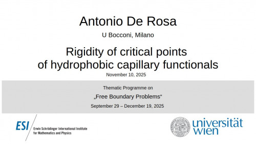Preview of Antonio De Rosa - Rigidity of critical points of hydrophobic capillary functionals