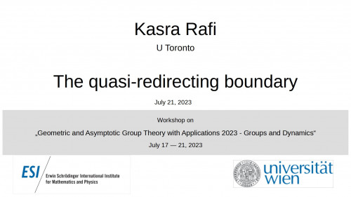 Preview of Kasra Rafi - The quasi-redirecting boundary