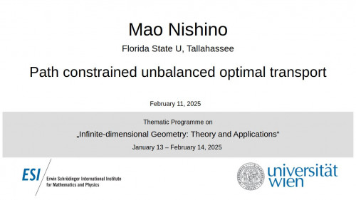Preview of Mao Nishino - Path constrained unbalanced optimal transport