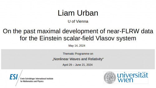 Preview of Liam Urban - On the past maximal development of near-FLRW data for the Einstein scalar-field Vlasov system