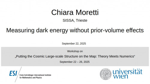 Preview of Chiara Moretti - Measuring dark energy without prior-volume effects