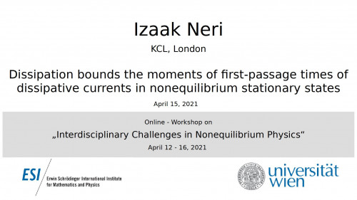 Preview of Dissipation bounds the moments of first-passage times of dissipative currents in nonequilibrium stationary states