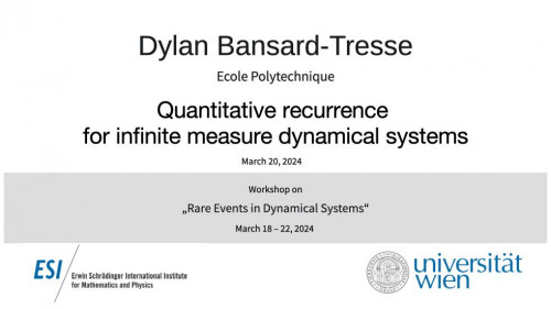 Preview of Dylan Bansard-Tresse - Rare events point processes in infinite measure dynamical systems