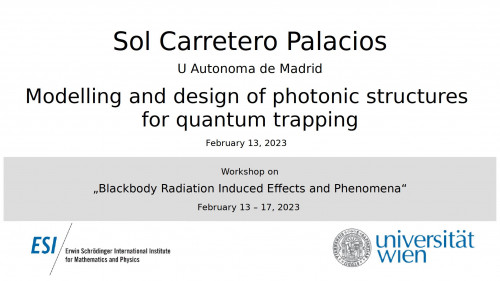Preview of Sol Carretero Palacios - Modelling and design of photonic structures for quantum trapping