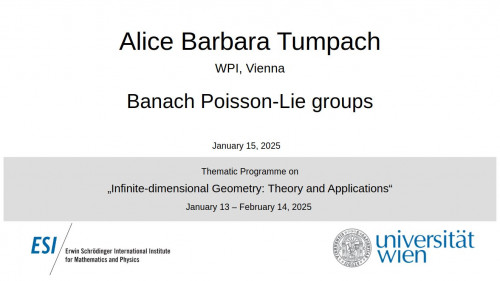 Preview of Alice Barbara Tumpach - Banach Poisson-Lie groups