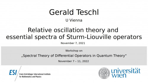 Preview of Gerald Teschl - Relative oscillation theory and essential spectra of Sturm-Liouville operators