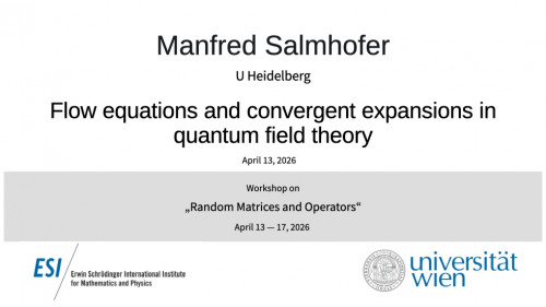 Preview of Manfred Salmhofer - Flow equations and convergent expansions in quantum field theory