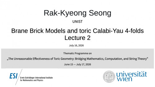 Preview of Rak-Kyeong Seong - Brane Brick Models and toric Calabi-Yau 4-folds, Lecture 2