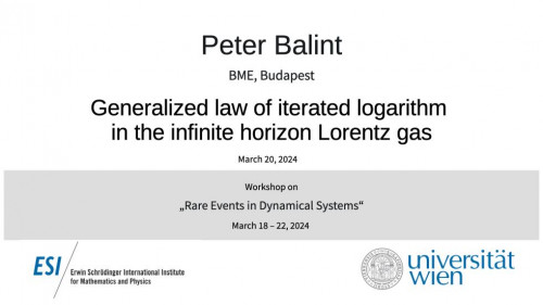 Preview of Peter Balint - Generalized law of iterated logarithm in the infinite horizon Lorentz gas