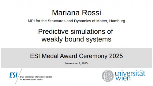 Preview of Mariana Rossi - Predictive simulations of weakly bound systems