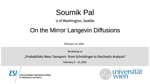 Preview of Soumik Pal - On the Mirror Langevin Diffusions