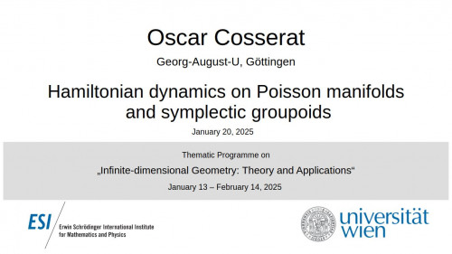 Preview of Oscar Cosserat - Hamiltonian dynamics on Poisson manifolds and symplectic groupoids