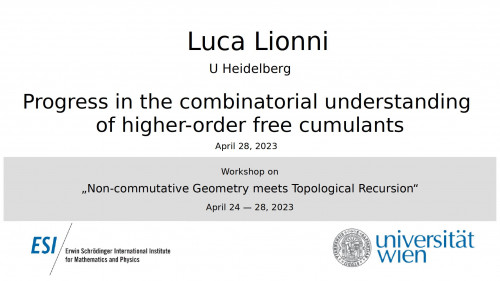 Preview of Luca Lionni - Progress in the combinatorial understanding of higher-order free cumulants