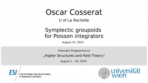 Preview of Oscar Cosserat - Symplectic groupoids for Poisson integrators