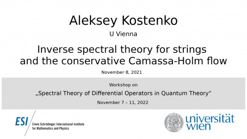 Preview of Aleksey Kostenko - Inverse spectral theory for strings and the conservative Camassa-Holm flow