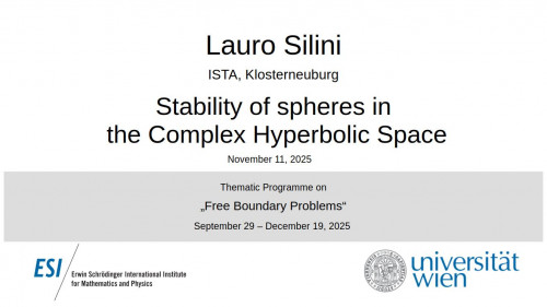 Preview of Lauro Silini - Stability of spheres in the Complex Hyperbolic Space