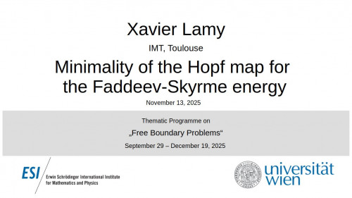 Preview of Xavier Lamy - Minimality of the Hopf map for the Faddeev-Skyrme energy