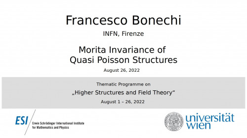 Preview of Francesco Bonechi - Morita Invariance of Quasi Poisson Structures