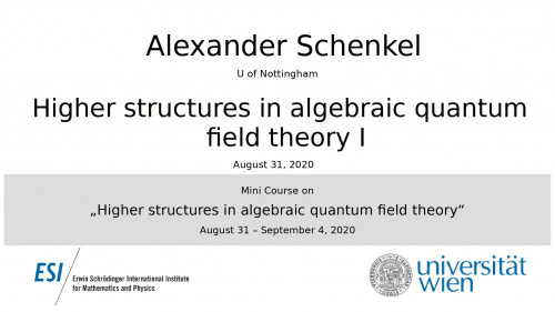 Preview of Alexander Schenkel - Higher structures in algebraic quantum field theory I