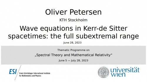 Preview of Oliver Petersen - Wave equations in Kerr-de Sitter spacetimes: the full subextremal range