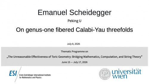 Preview of Emanuel Scheidegger - On genus-one fibered Calabi-Yau threefolds