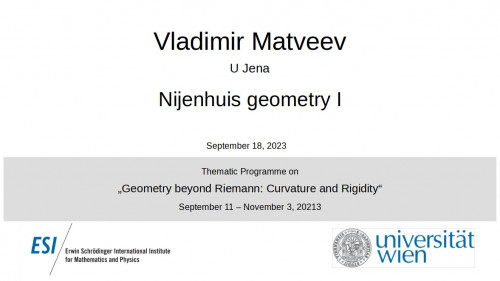 Preview of Vladimir Matveev - Nijenhuis geometry I