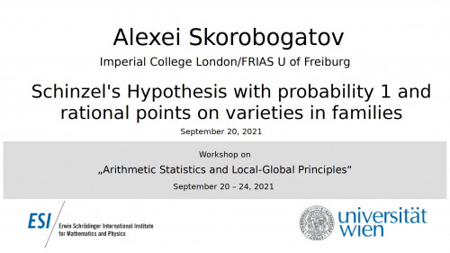 Preview of Alexei Skorobogatov - Schinzel's Hypothesis with probability 1 and rational points on varieties in families