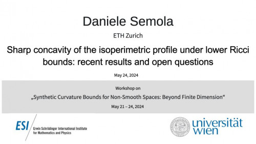 Preview of Daniele Semola - Sharp concavity of the isoperimetric profile under lower Ricci bounds: recent results and open questions