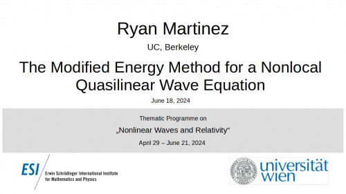 Preview of Ryan Martinez - The Modified Energy Method for a Nonlocal Quasilinear Wave Equation
