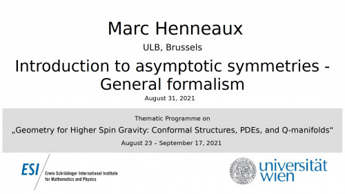 Preview of Marc Henneaux -  Introduction to asymptotic symmetries - Examples