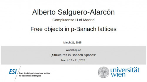 Preview of Alberto Salguero-Alarcón - Free objects in p-Banach lattices