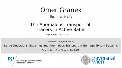 Preview of Omer Granek - The Anomalous Transport of Tracers in Active Baths