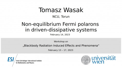 Preview of Tomasz Wasak - Non-equilibrium Fermi polarons in driven-dissipative systems