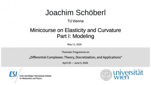 Preview of Joachim Schöberl - Minicourse on Elasticity and Curvature, Part I: Modeling